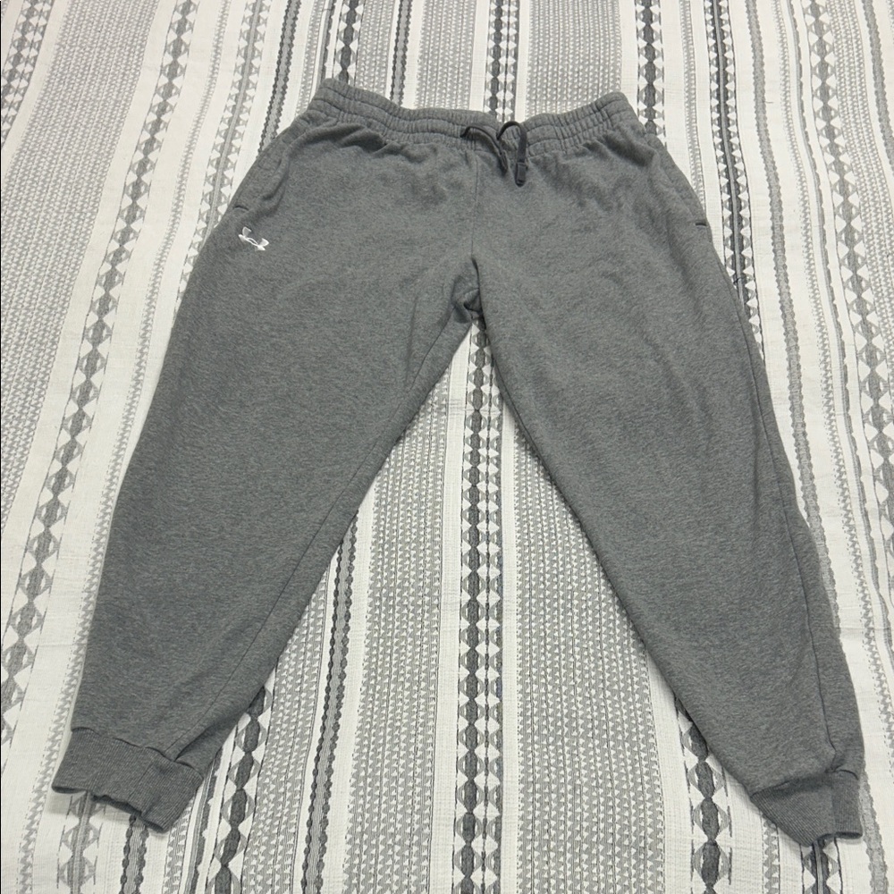 Under Armour Kids Gray Joggers with Logo